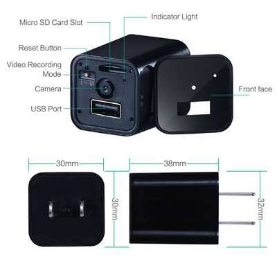 1080p καταγραφικό Spy camera.Κρυφή κάμερα φορτιστής πρίζας, ανίχνευση κίνησης - S32G OEM
