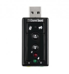 7.1 chanels Plug & Play 3D virtual surround , Εξωτερική κάρτα ήχου USB  -  ZB02A OEM