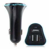 3x Ισχυρός Τριπλός USB ταχυφορτιστής αυτοκινήτου 2x1Α / 2.1A 5V/12V  - CARX321 ΟΕΜ