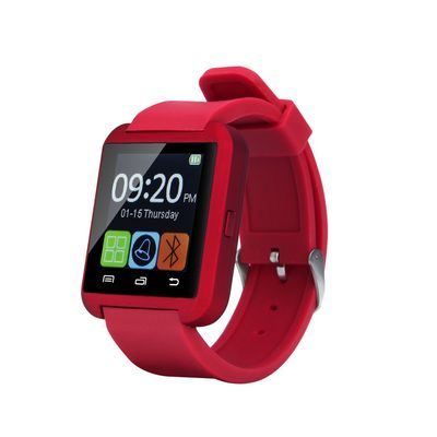 U8 Bluetooth Red Smartwatch, Έξυπνο ρολόι υπολογιστής,σύνδεση με τηλέφωνο - U8 OEM