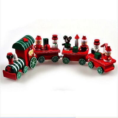 Χριστουγεννιάτικο τρενάκι με φιγούρες,ξύλινο παιχνίδι και διακοσμητικό - CHTRAIN OEM
