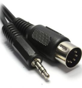 Καλώδιο MIDI 5 Pin Din male σε 3.5mm mini Jack stereo audio male - PSG ProSIGNAL