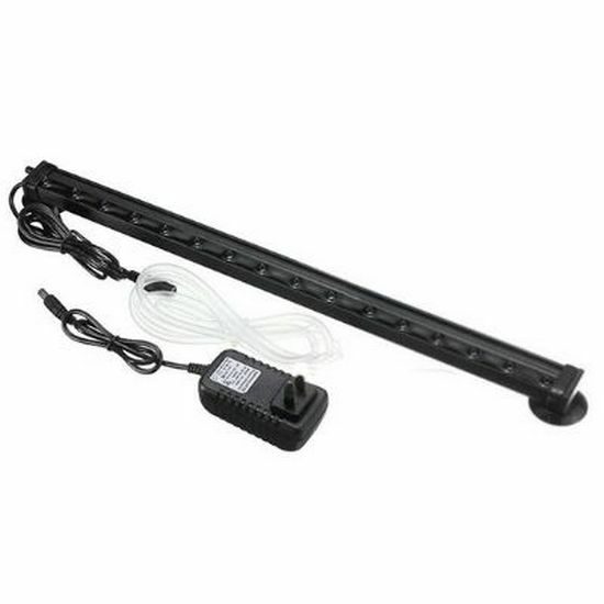 47cm Υπόβρύχια μπάρα χρωματιστού φωτισμού LED ενυδρείου με φυσαλίδες αέρα - SG18 OEM