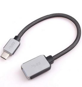 Ενισχυμένος αντάπτορας μετατροπέας USB Type C male / USB female με καλώδιο - XC10 OEM