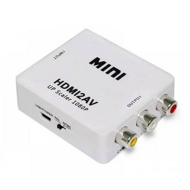 Αντάπτορας Μετατροπέας σήματος HDMI σε VIDEO 3RCA 1080p με ήχο HDMI2AV - XD00 OEM