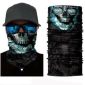 Μπαλακλάβα unisex, μάσκα λαιμού με φιγούρα Sunglasses Smoked Skull  - SSS2835 OEM