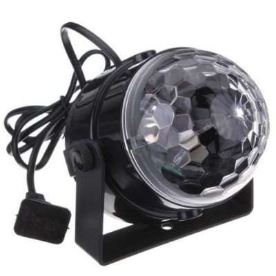 LED Περιστρεφόμενος προβολέας φωτορυθμικό Disco εφέ - Crystal Ball 5WLPL OEM