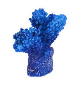 Διακοσμητικό αληθοφανές ρεαλιστικό κοράλλι για ενυδρείο και γυάλες -  CBB66 Corallbush blue