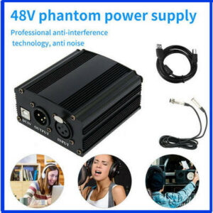 Phantom Power 48V Τροφοδοτικό ενίσχυσης μικροφώνου με καλώδιο XLR - FA23 LEIHAO