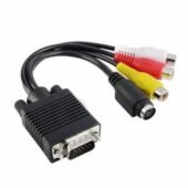 Καλώδιο αντάπτορας μετατροπέας VGA /SVGA προς S-Video 3 RCA - SEWA03 OEM