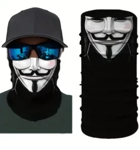 Μπαλακλάβα Anonymous μάσκα λαιμού με κόμικ φιγούρα Guy Fawkes  - VFV0201 OEM