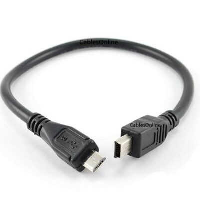 Καλώδιο αντάπτορας μήκους 30cm Micro USB Male / Mini USB Male - MUSMI 30 OEM