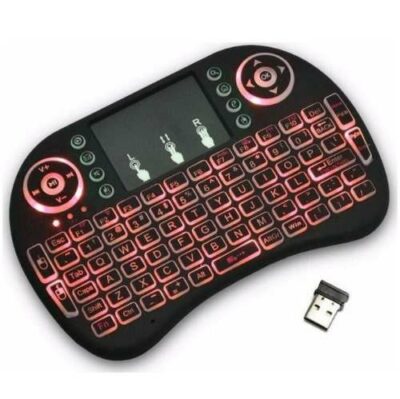 Ασύρματο touchpad mini πληκτρολόγιο με φωτισμό keyboard remote control - KB750W ELEMENT