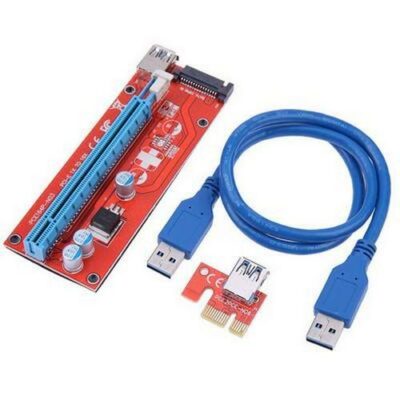 USB 3.0 PCI-E Express 1X To 16X PCI-E Adapter Riser Card Cable - VER 007S KYERVIS