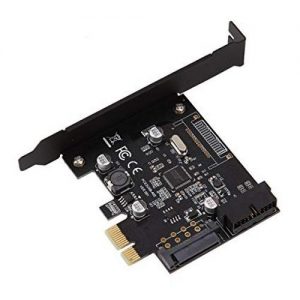 PCI-E Express 2X USB3  card 19 pin Connector & 15-pin SATA Power VER003 PCE2USB-A02
