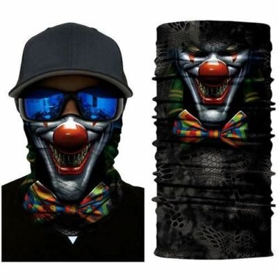 Μπαλακλάβα unisex 3D, μάσκα λαιμού με σχέδιο Scary Cosmic Clown - SCCL1 OEM