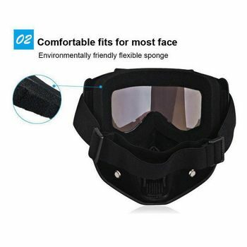 Μάσκα με αποσπόμενα γυαλιά κατάλληλη για snowboard σκι MTB σπορ  - WS620 OEM