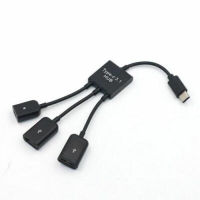 HUB αντάπτορας κινητού,Type C male σε 2 Χ USB Fem + Micro USB Fem - Q49 ΟΕΜ