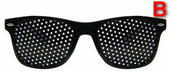 Στενοπικά γυαλιά πλέγματος χωρίς φακούς και με λεπτές τρύπες Pinhole Glasses PHG45 OEM