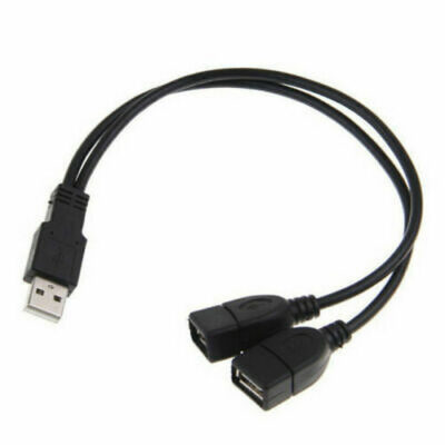 Μετατροπέας διακλαδωτής , USB αρσενικό σε διπλό USB, 2 x USB θηλυκά - M12 OEM