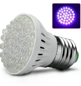 Super φωτεινή λάμπα Black Light UV 38LED φωτισμού βιδωτή για απλό ντουί Ε27- SMUV5 OEM