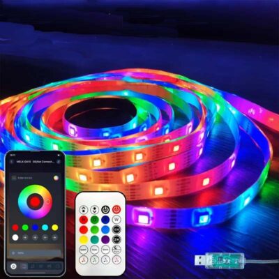 3m αυτοκόλλητη RGB LED ταινία με Τηλεχειριστήριο και Αpp για ατμοσφαιρική τηλεόραση  - TVL300 OEM