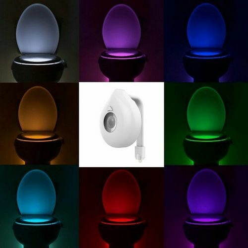 LED φως χρωματιστό για την λεκάνη της τουαλέτας με αισθητήρα κίνησης - WC90C OEM