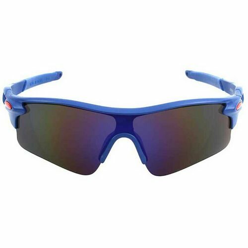 Ανθεκτικά γυαλιά UV400 ποδηλασίας μοτό με μπλε σκελετο και γκρι φακο  - NV02 OEM