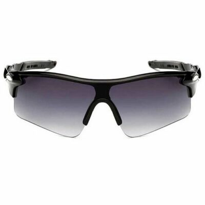 Ανθεκτικά σπορ γυαλιά UV400 ποδηλασίας μοτό με μαύρο σκελετο και γκρι ντεγκραντε φακό  - NV03 OEM