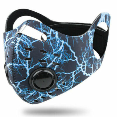Cotton Σπορ μάσκα για ποδήλατο / σκι / μοτο, με 2 βαλβίδες φίλτρου αέρα Abstract - C05PPE OEM