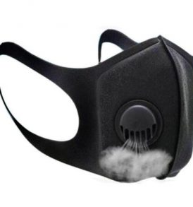 Carbon πλενόμενη μάσκα για ποδήλατο / σκι / μοτο, απο υλικό ενεργού άνθρακα και βαλβίδα - CRBN20 OEM