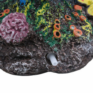 Αερόπετρα ενυδρείου απο ρητίνη χρωματιστό κοράλλι με εφέ φυσαλίδων - CRL140  OEM
