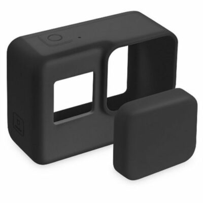 Προστατευτική θήκη σιλικόνης με καπάκι φακού για camera Gopro Hero 5-6-7 - SILGP700 OEM