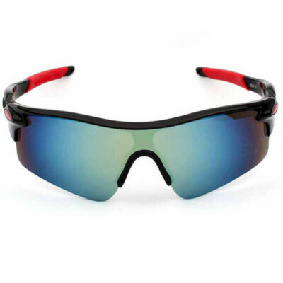 Ανθεκτικά γυαλιά UV400 ποδηλασίας μοτό με μαυρο σκελετο και απόχρωση κυανό φακού  - NV022 OEM