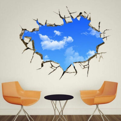 PVC Αυτοκόλλητο βινυλίου για τοίχο και ταβάνι με ουρανό και σύννεφα 70Χ50 - SCCL7050 OEM