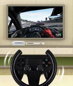 Τιμόνι Gamepad adapter για παιχνίδια οδήγησης για παιχνιδομηχανή Playstation 4 - PF123 OEM