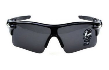 Ανθεκτικά σπορ γυαλιά UV400 ποδηλασίας μοτό με μαύρο σκελετο και σκούρο γκρι φακό  - NV33 OEM