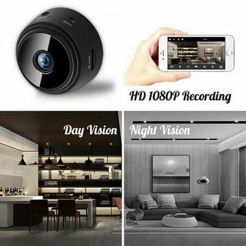 Διακριτική1080p ασύρματη WiFi Camera ,υπέρυθρες, Spy camera,360° , SD card slot - W22 OEM