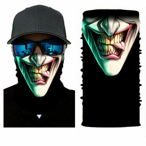 Μπαλακλάβα unisex 3D, μάσκα λαιμού με σχέδιο  Scary tongue Clown STCLN01 OEM