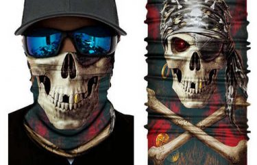 Μπαλακλάβα unisex 3D, μάσκα λαιμού με σχέδιο Caribbean Skull Pirate - CKP30 OEM
