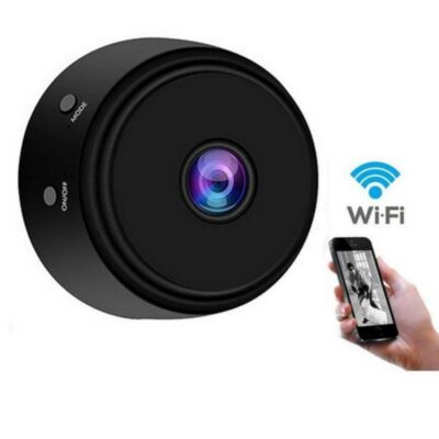 Μικροσκοπική 4K ασύρματη WiFi Camera ,υπέρυθρες,Spy camera,360° , SD card slot - A9  OEM