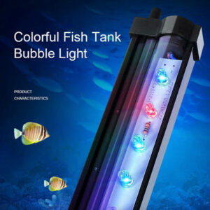 47cm Υποβρύχια LED μπάρα χρωματιστού φωτισμού RGB ενυδρείου με φυσαλίδες - AQRGB47 OEM