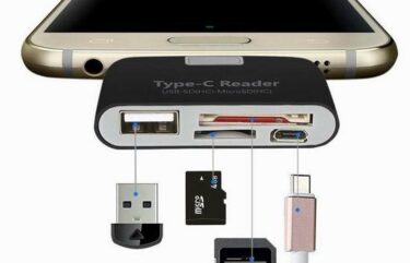 4 σε1 Αντάπτορας TYPE C  με εισόδους USB, κάρτες μνήμης και microUSB - MLTF41 OEM