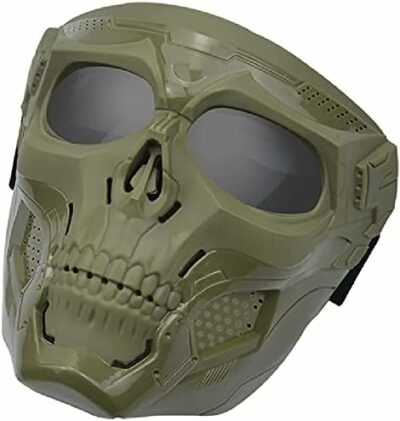 Paintball μάσκα κρανίο, ανθεκτική αδιάβροχη με προστατευτικούς φακούς ματιών - JDX98 OEM