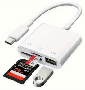 Card reader OTG - USB reader- SD reader πολλαπλών θυρών με έξοδο σε Type C USB - VSZA12 OEM