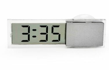 Διάφανο ηλεκτρονικό ρολόι αυτοκινήτου,μότο, παραθύρου με οθόνη K033 - OEM