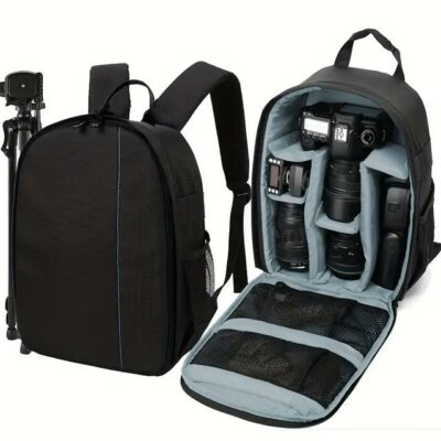Ενισχυμένη τσάντα πλάτης - ώμου μεταφοράς φωτογραφικής camera και αξεσουάρ Γκρι - PCBG150 OEM