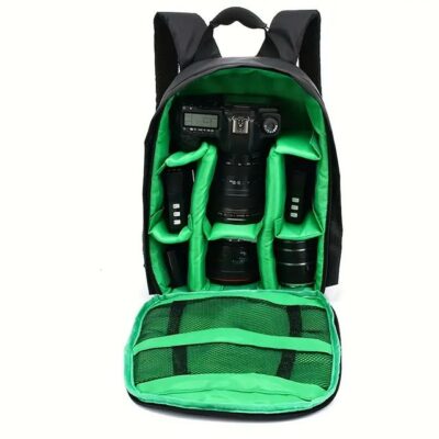 Ενισχυμένη τσάντα πλάτης - ώμου μεταφοράς φωτογραφικής camera και αξεσουάρ πράσινο - PCBGN150 OEM