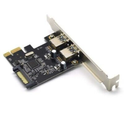 PCI-E Express 2X USB C 3.0 Expansion Card, Sata 15PIN , 5Gbps Internal PCI for Type-C - NEC201 OEM