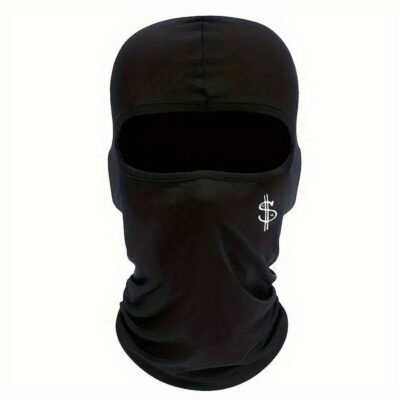 Μπαλακλάβα Street μαύρη Sport Hip Hop Trap Full Face με σήμα δολάριο  - HHTB40 OEM